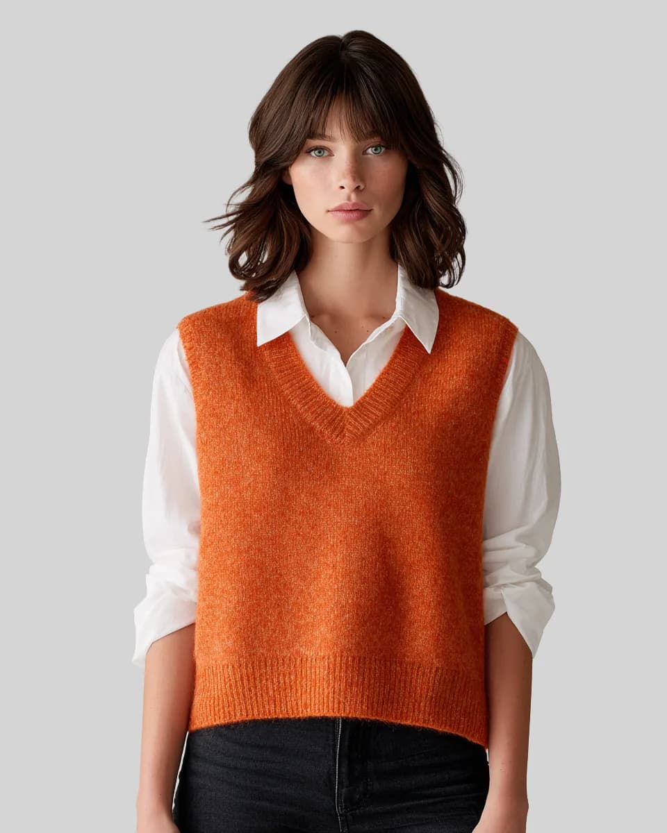 The Cropped Sweater Vest - Image 1