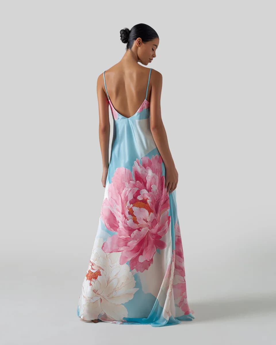 The Floral Spaghetti Strap Maxi - Image 2