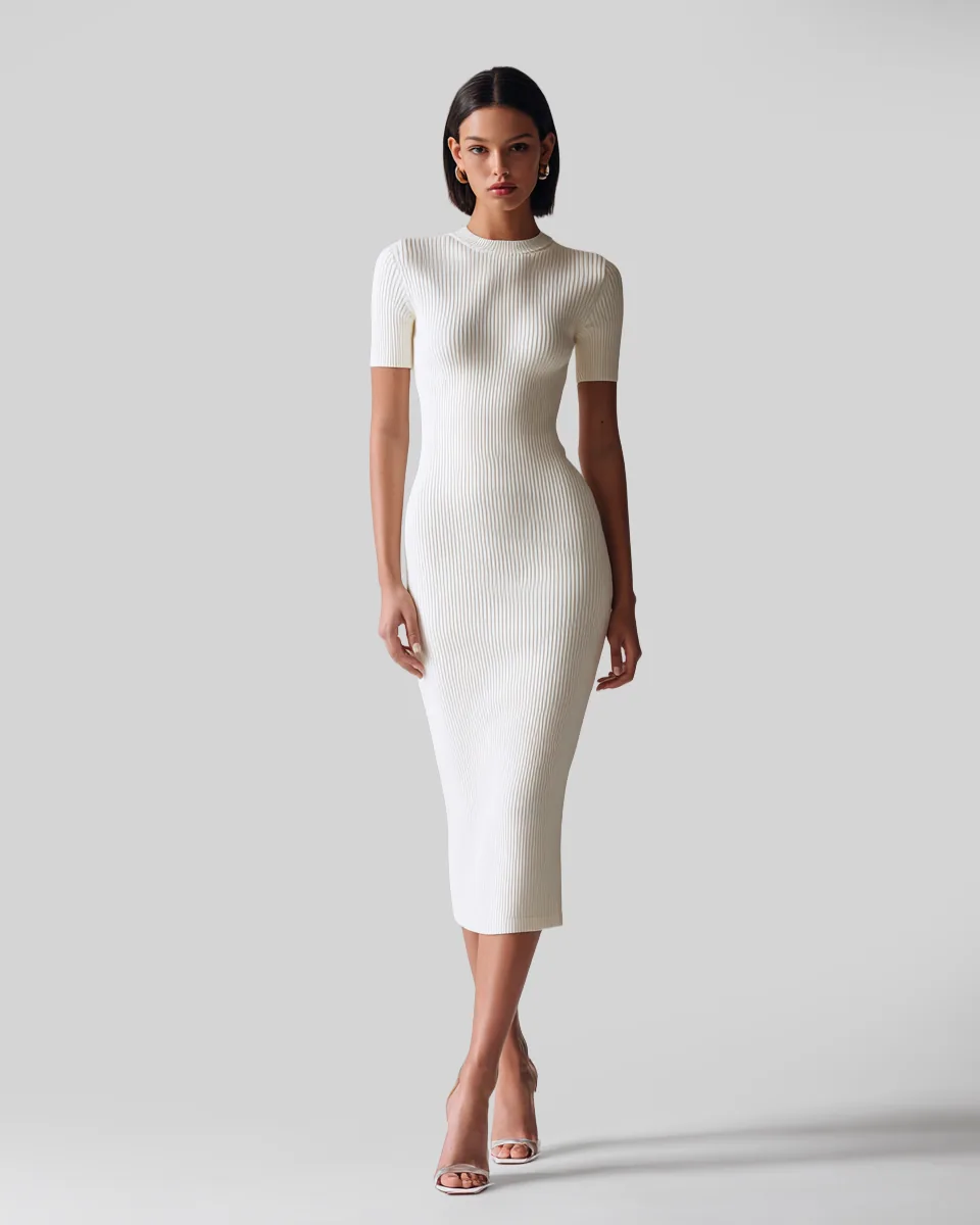 The Knit Midi Dress - Image 1