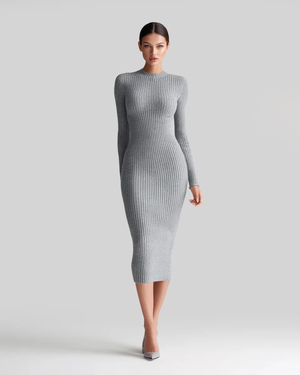The Knit Midi Dress - Image 1