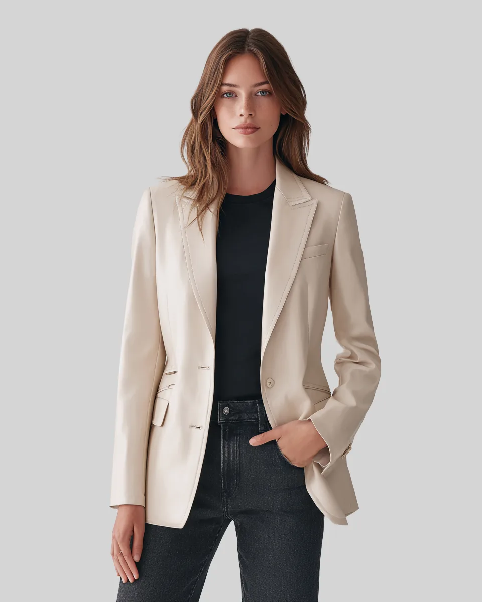 The Leather Blazer - Image 1