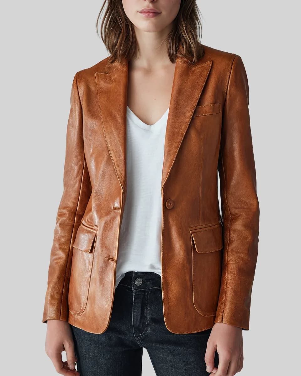 The Leather Blazer - Image 1