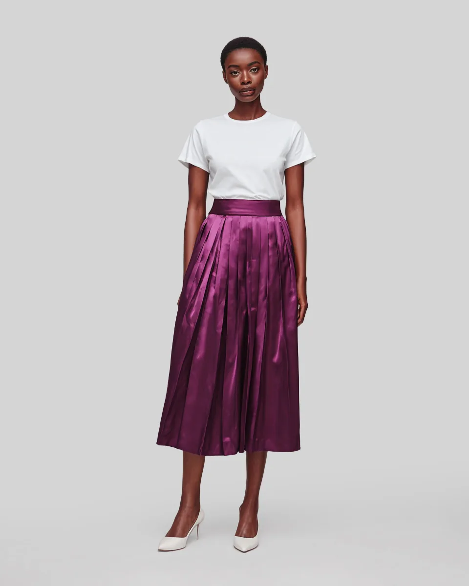 The Pleated Midi Skirt - Image 1
