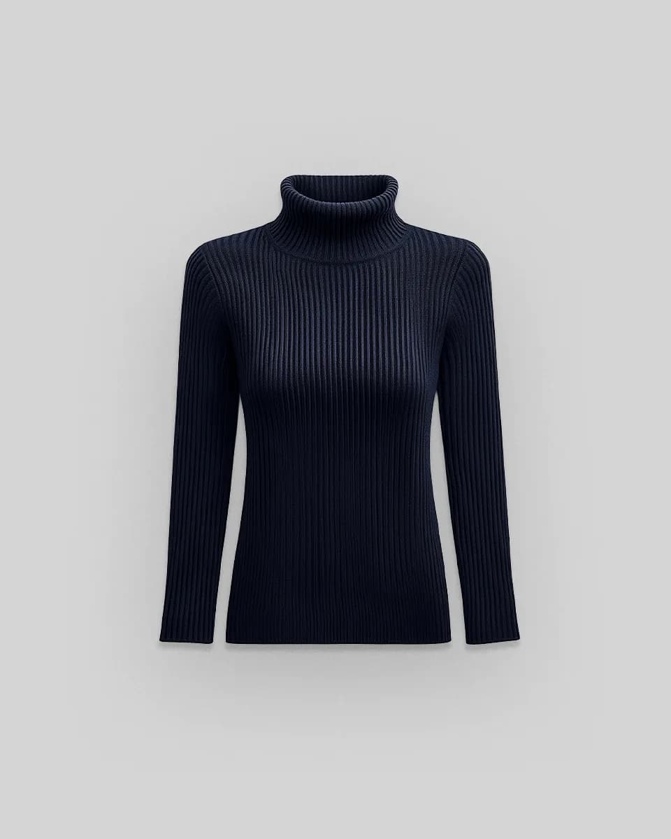 The Ribbed Turtleneck - Image 2