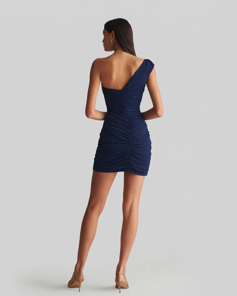 The Ruched One-Shoulder Mini - Image 2