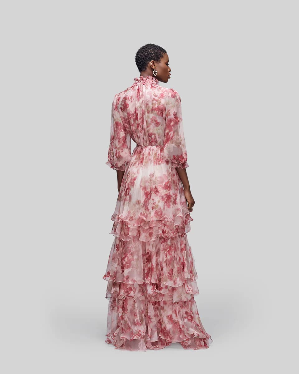 The Sheer Floral High-Neck Maxi - Image 2