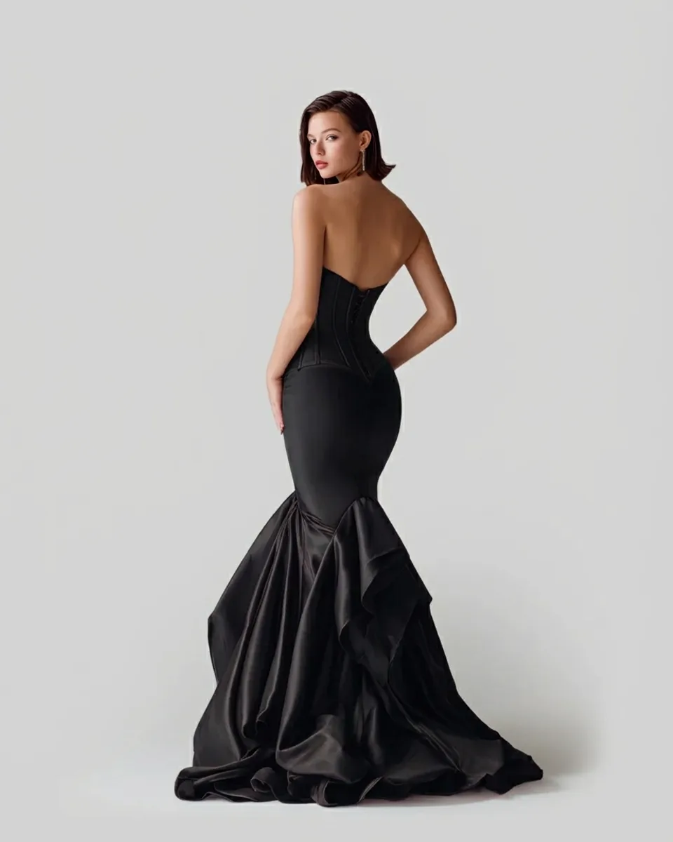 The Square-Neck Sculpted Gown - Image 2
